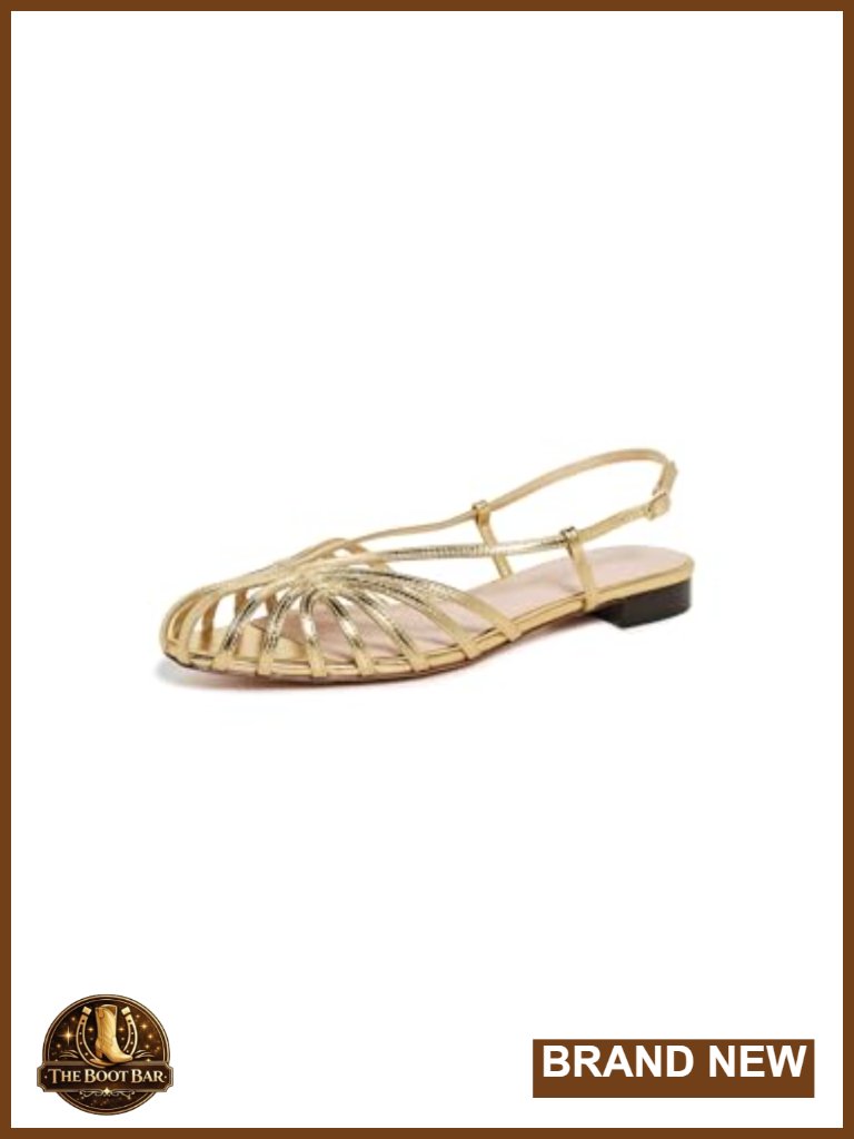 Loeffler Randall Devon Lattice Slingback Sandals Leather Flat